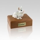 White Small Rabbit Cremation Urn